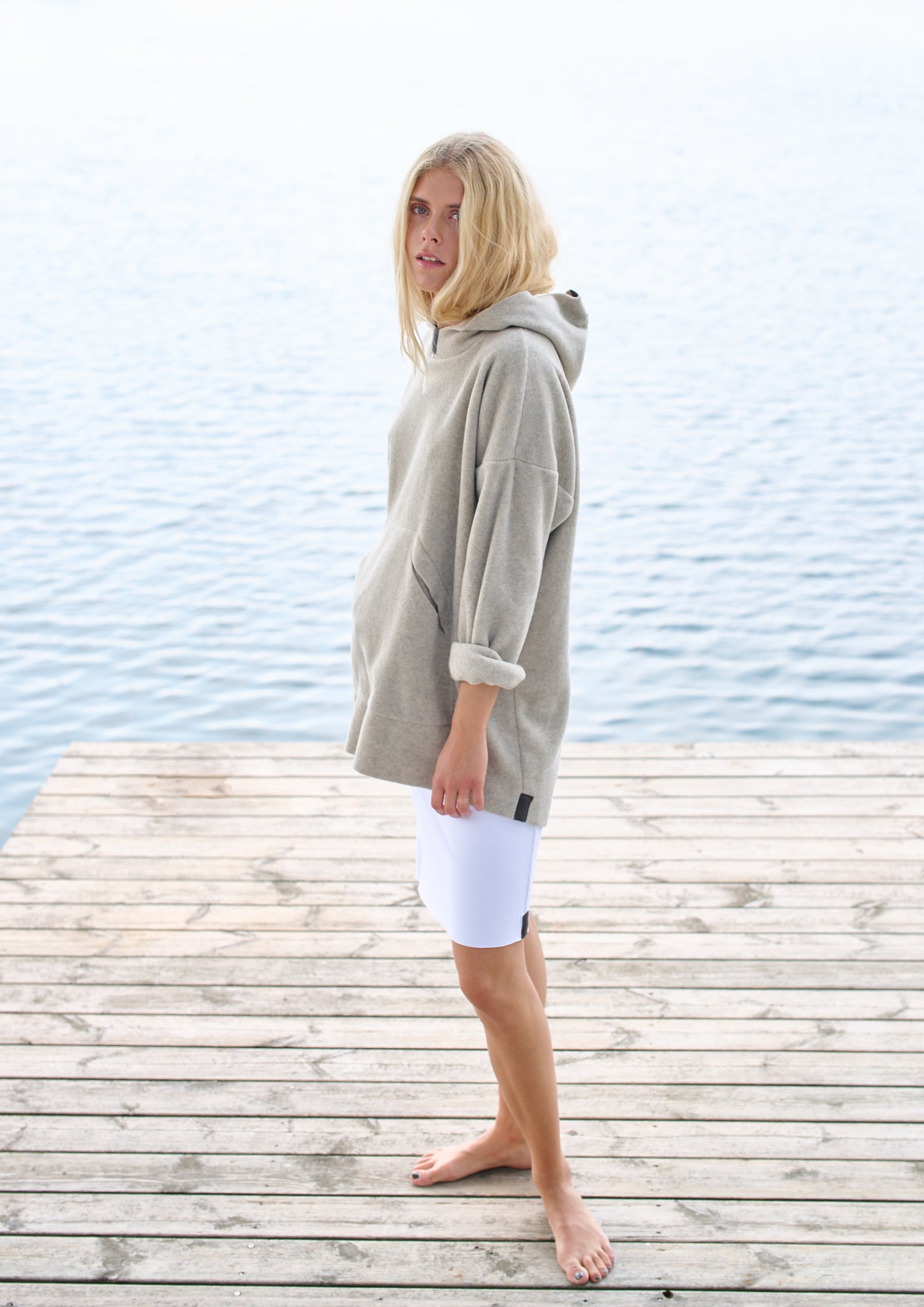 HENRIETTE STEFFENSEN COPENHAGEN OVERSIZE KAPUZENPULLOVER - 7160 HOODIES SAND 805