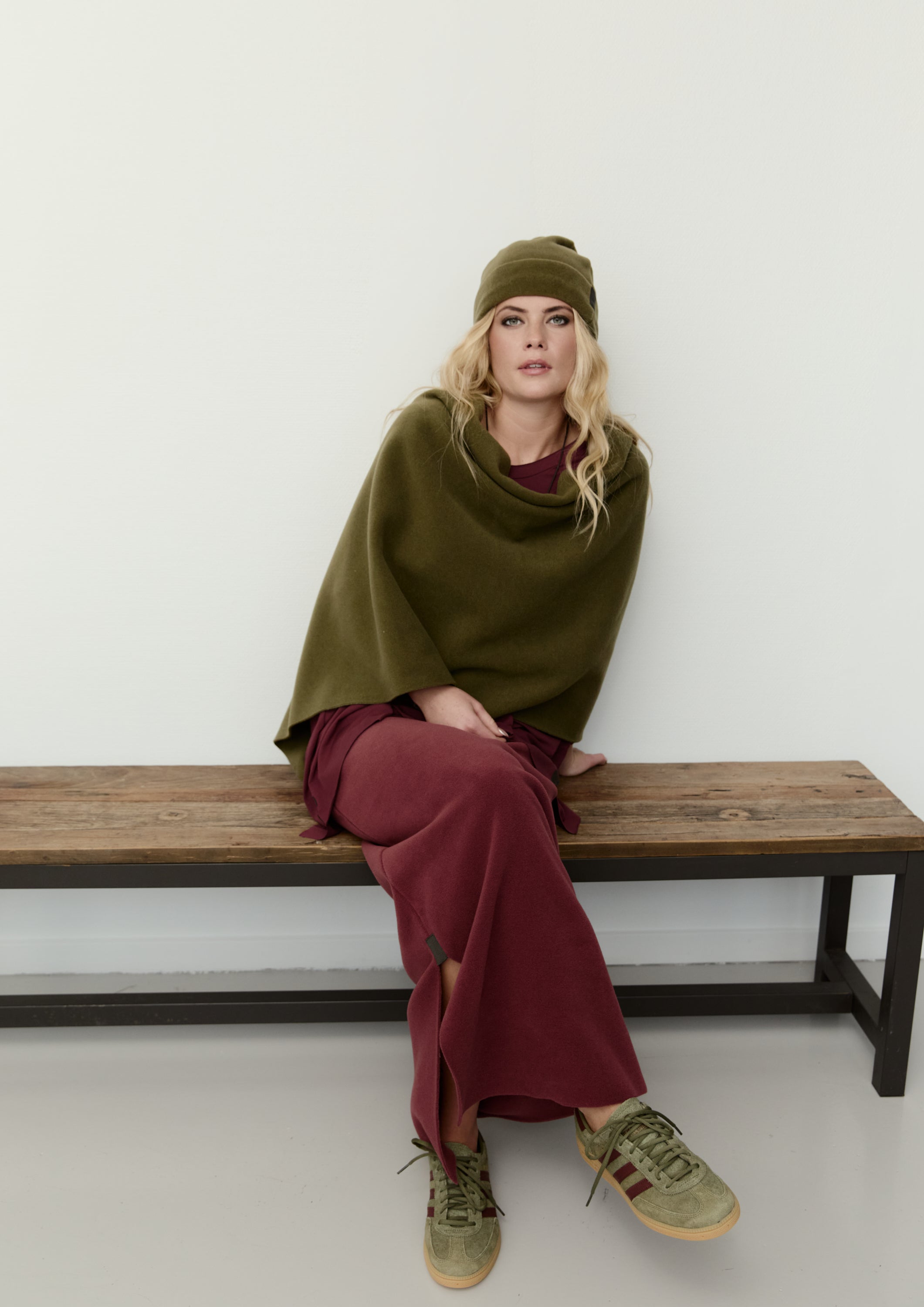 HENRIETTE STEFFENSEN COPENHAGEN PONCHO - 4026 PONCHOS MOSS 611