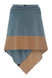 PONCHO 2 FARBIGE - 4068 - CHRYSTAL / CAMEL