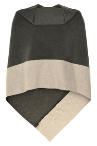 PONCHO 2 FARBIGE - 4068 - FORREST/SAND