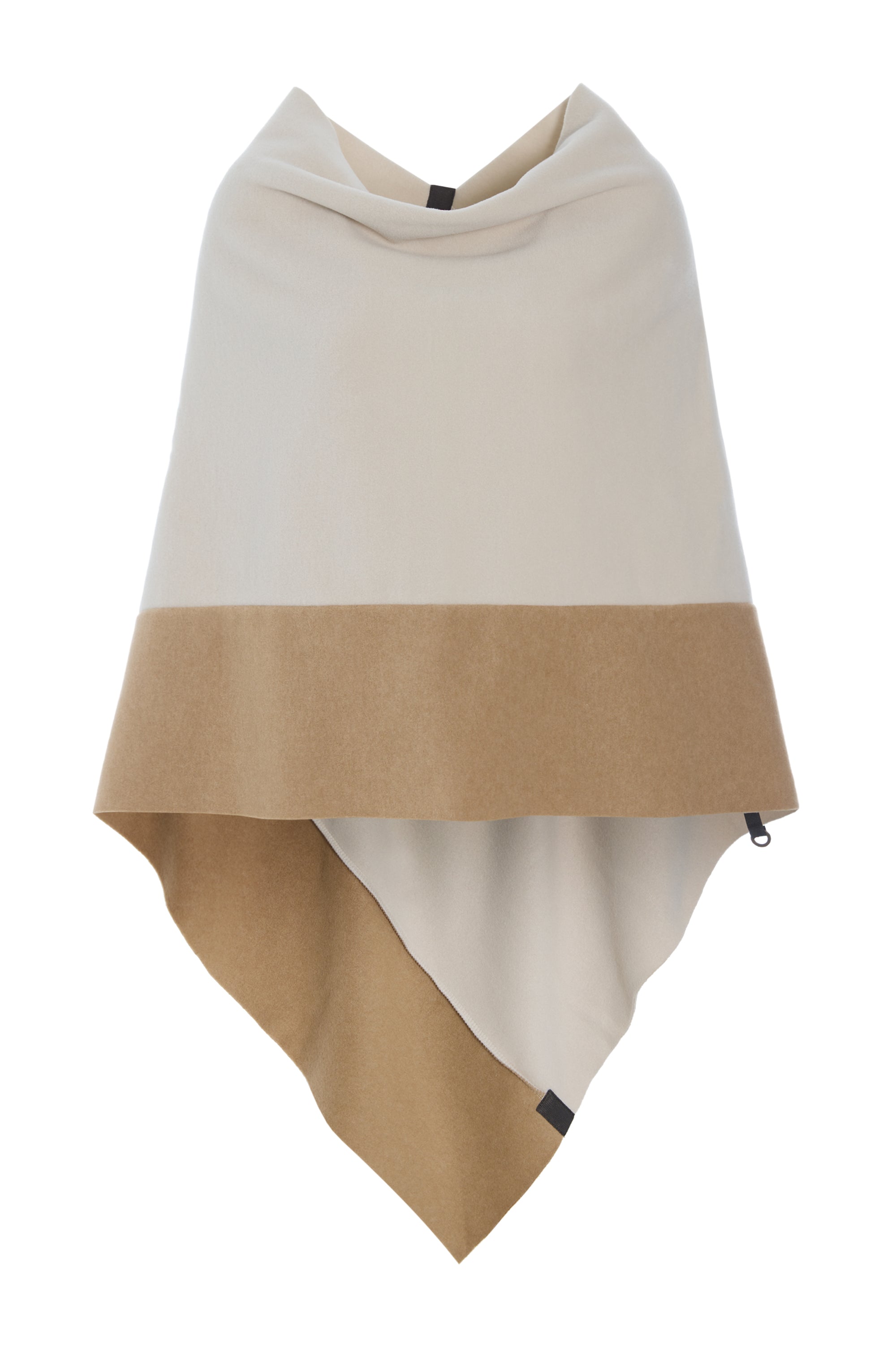 HENRIETTE STEFFENSEN COPENHAGEN PONCHO 2 FARBIGE - 4068 PONCHOS KIT/CAMEL 122