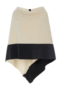 PONCHO 2 FARBIGE - 4068 - SOFT BLACK/WINTER WHITE