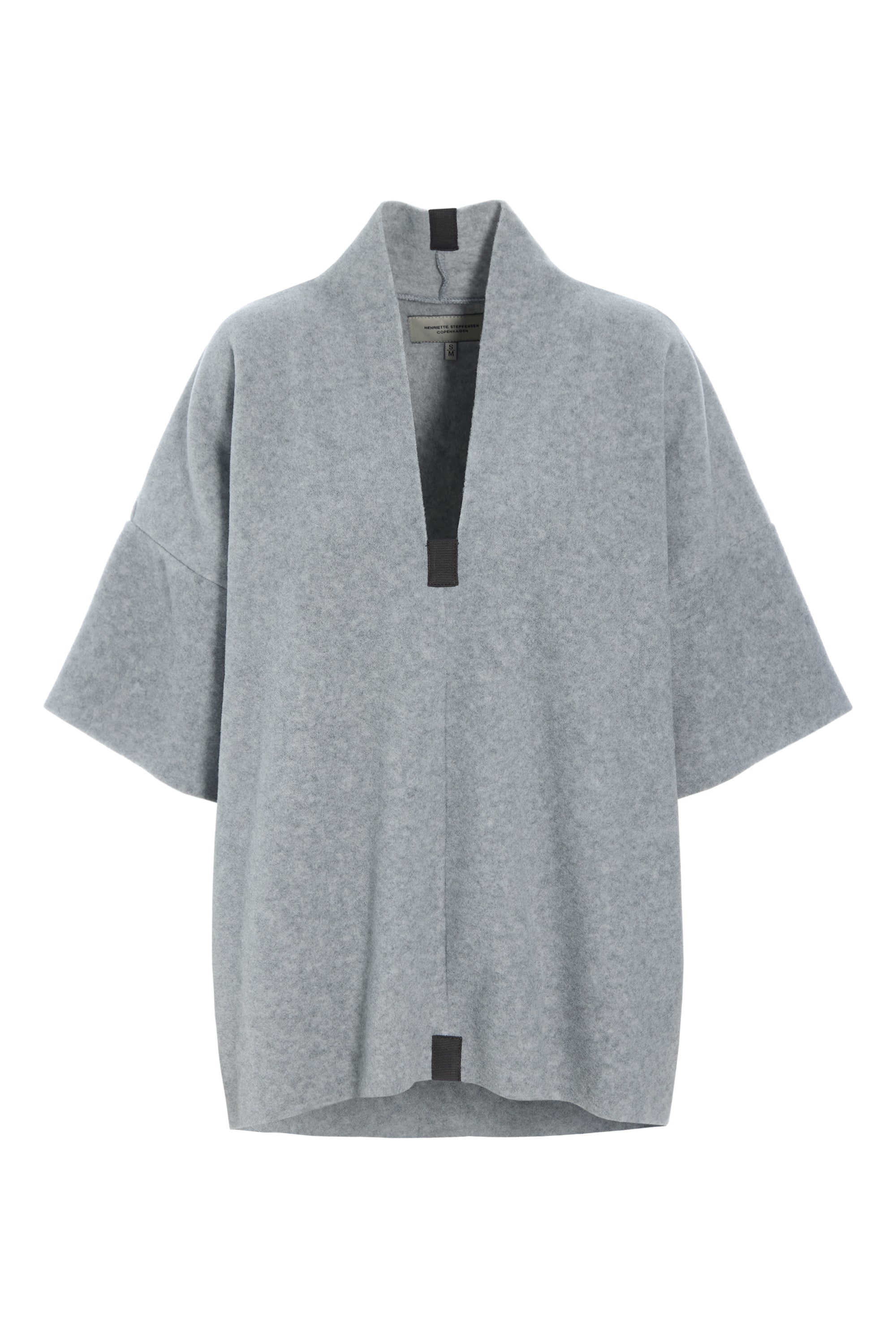 HENRIETTE STEFFENSEN COPENHAGEN PULLOVER - 1361 BLUSER LIGHT GREY 876