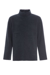 PULLOVER MIT TURTLE-HALS - 1003C - DEEP BLUE