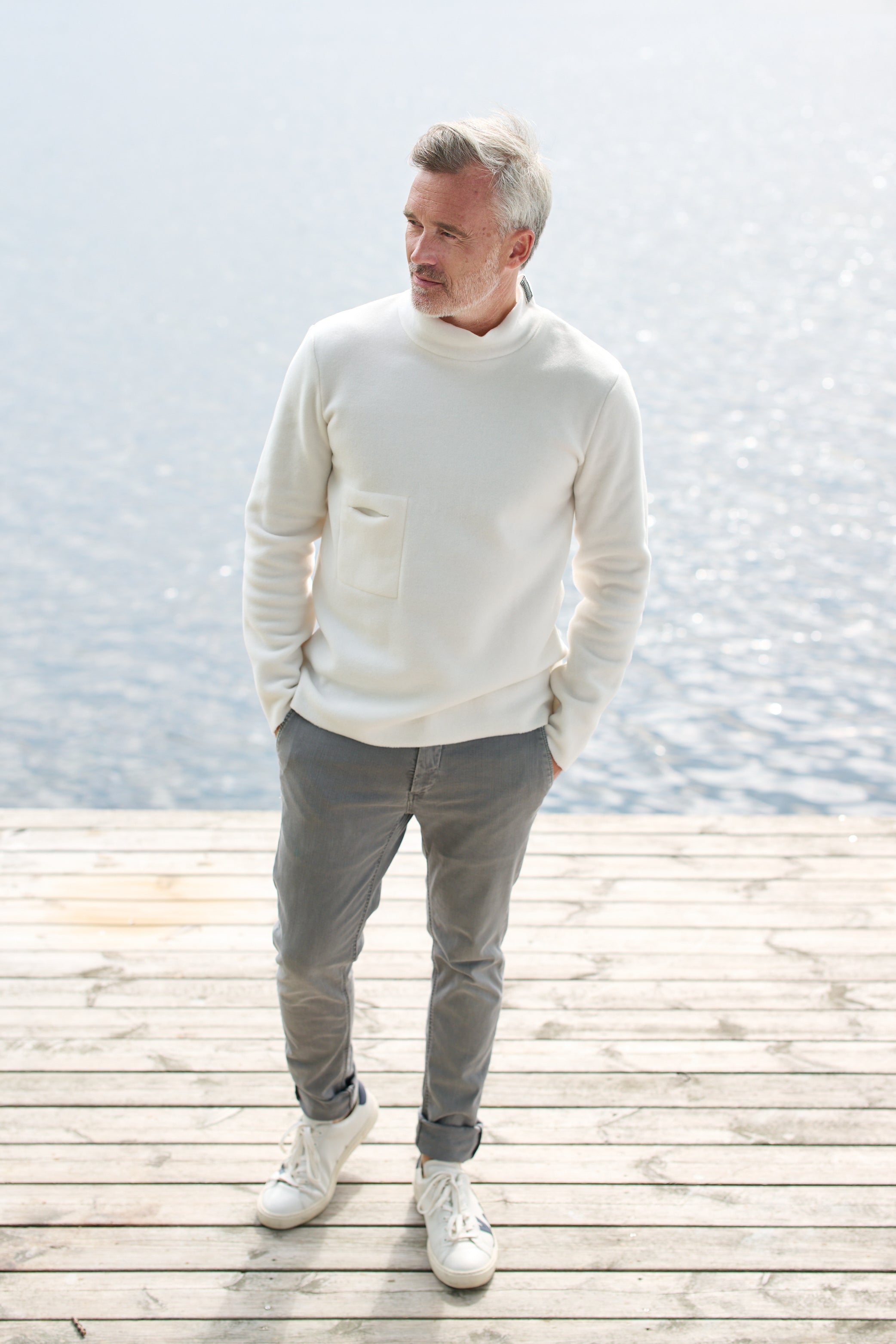 CARL BY STEFFENSEN COPENHAGEN PULLOVER MIT TURTLE-HALS - 1003C BLOUSES & SWEATERS OFF WHITE 802