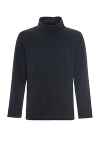 PULLOVER MIT TURTLE-HALS - 1003C - SOFT BLACK