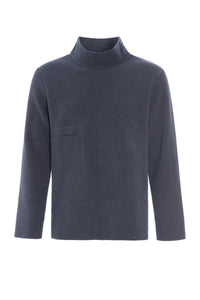 PULLOVER MIT TURTLE-HALS - 1003C - SOFT BLUE