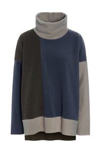 PULLOVER PATCH - 1380 - EVENING BLUE/CHOCOLATE/ELEPH