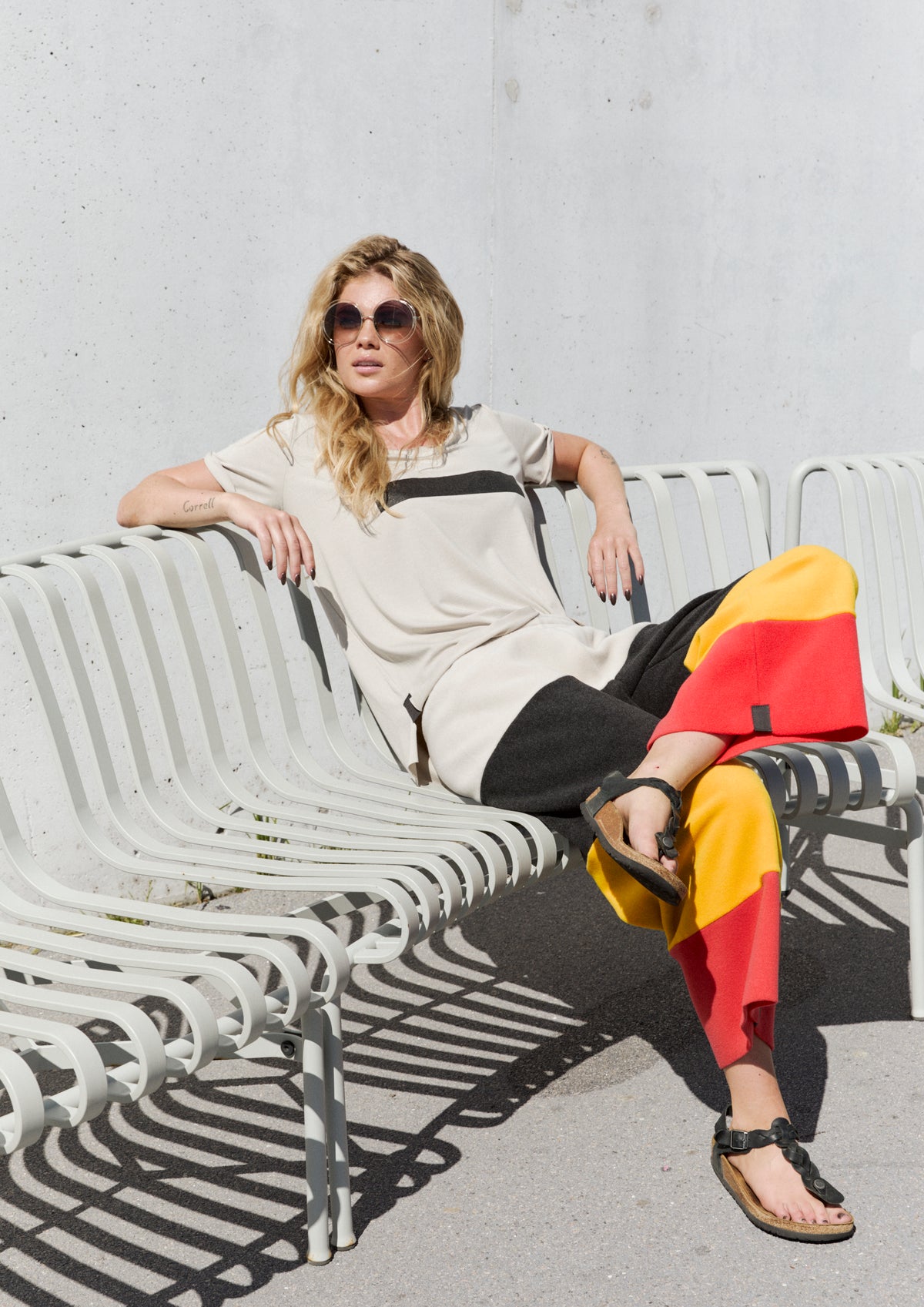 HENRIETTE STEFFENSEN COPENHAGEN RAINBOW FLARE HOSEN 3/4 - 2122 BUKSER RAINBOW 899