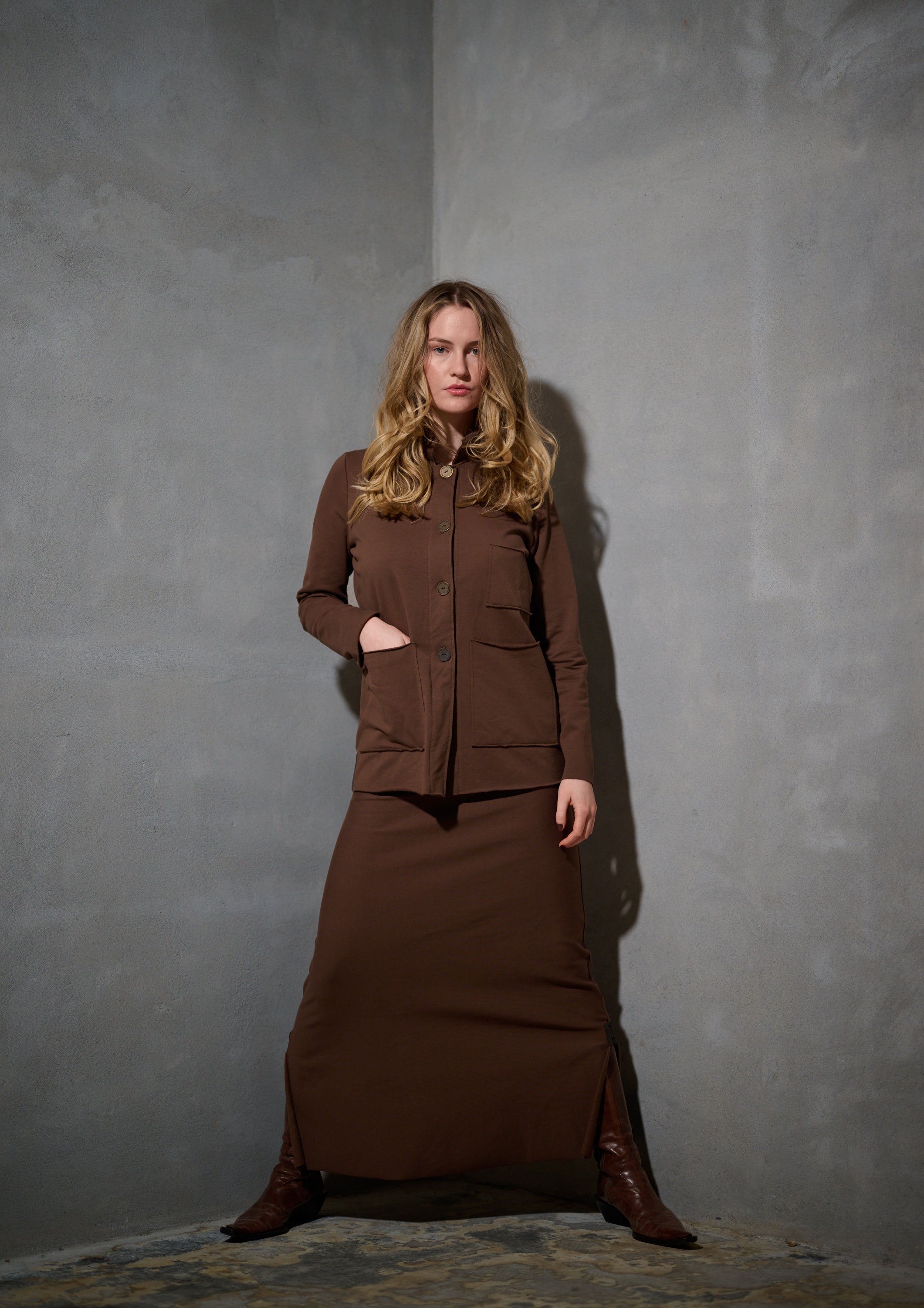 HENRIETTE STEFFENSEN COPENHAGEN SAFARI JACKE - 77004 CARDIGANS CHOKOLATE 844