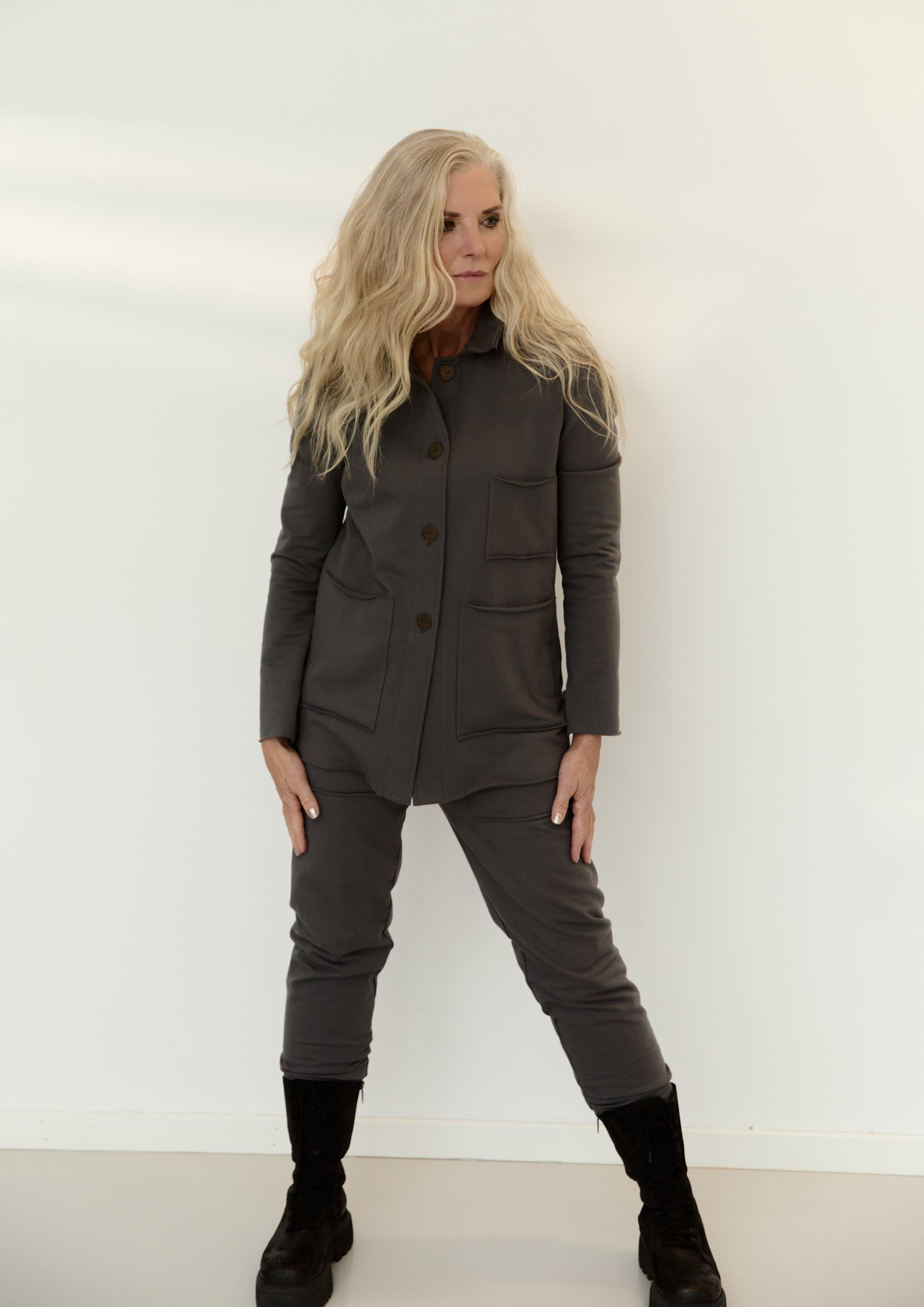 HENRIETTE STEFFENSEN COPENHAGEN SAFARI JACKE - 77004 CARDIGANS GREY 905