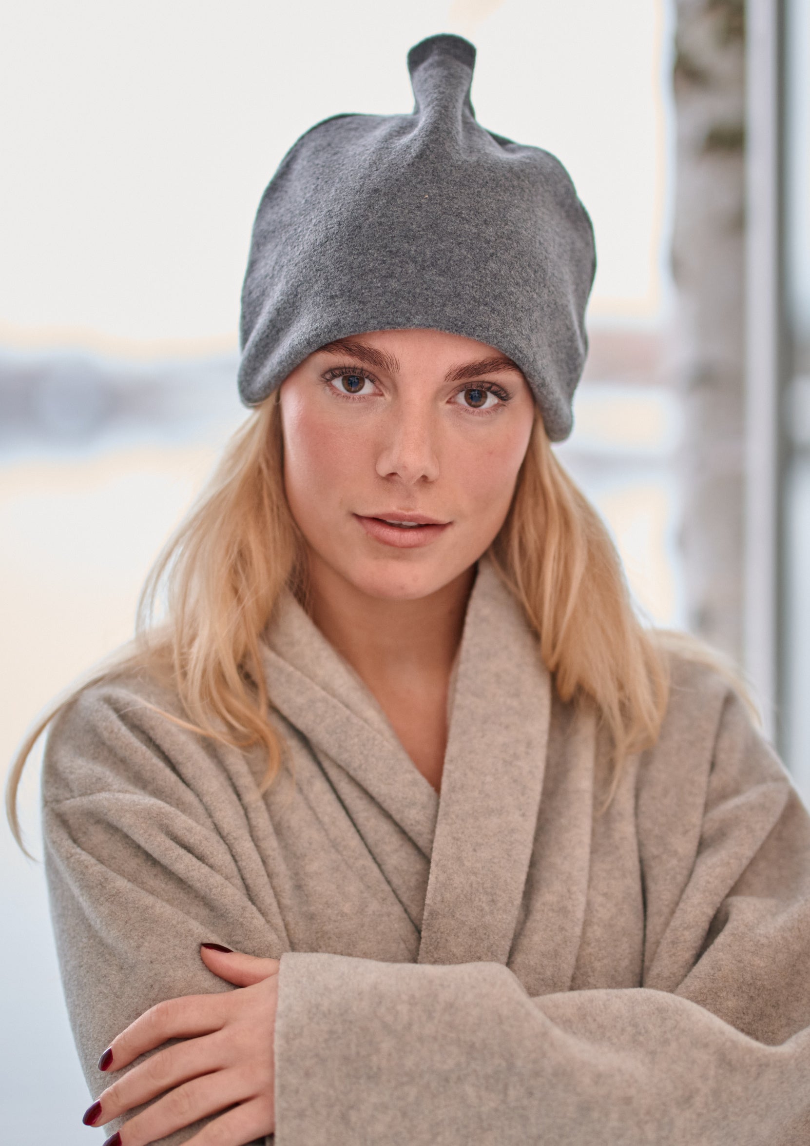 HENRIETTE STEFFENSEN COPENHAGEN SAUNA HUT DOUBLE - 4104 L & S ACCESSORIES GREY 905