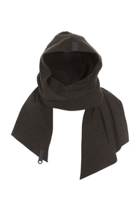 SCARF MIT MÜTZE - 4127 - CHOKOLATE