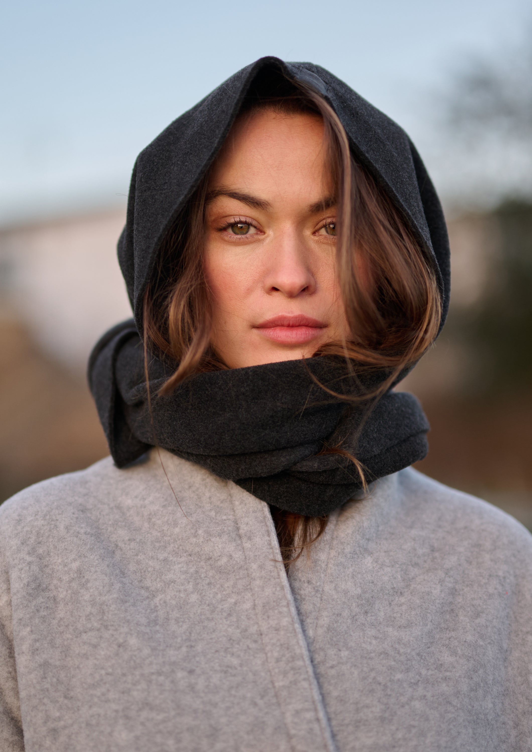 HENRIETTE STEFFENSEN COPENHAGEN SCARF MIT MÜTZE - 4127 SCARFS SOFT BLACK 914