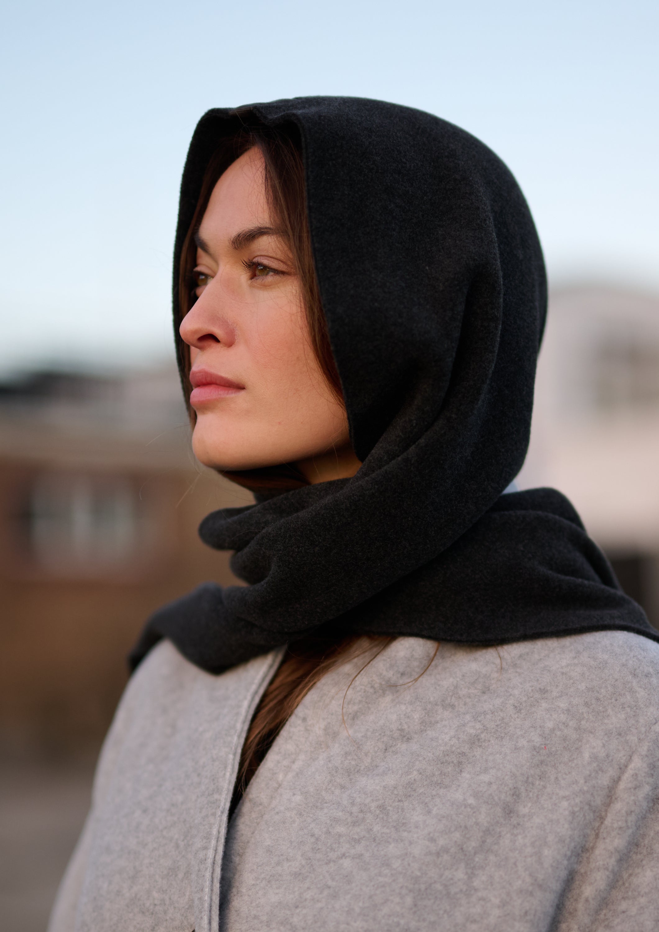 HENRIETTE STEFFENSEN COPENHAGEN SCARF MIT MÜTZE - 4127 SCARFS SOFT BLACK 914