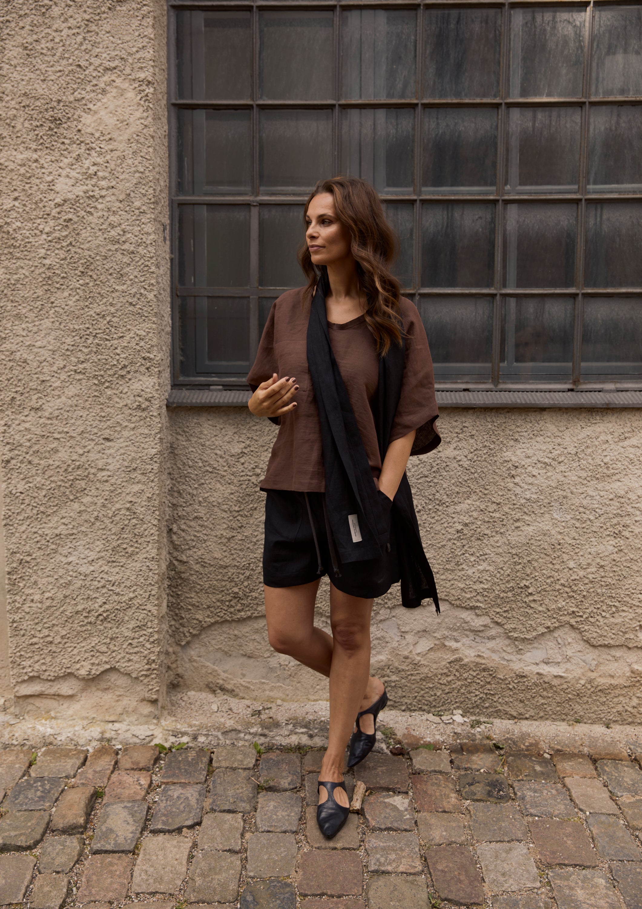 HENRIETTE STEFFENSEN COPENHAGEN SCHAL - 84002 SCARFS BLACK 900