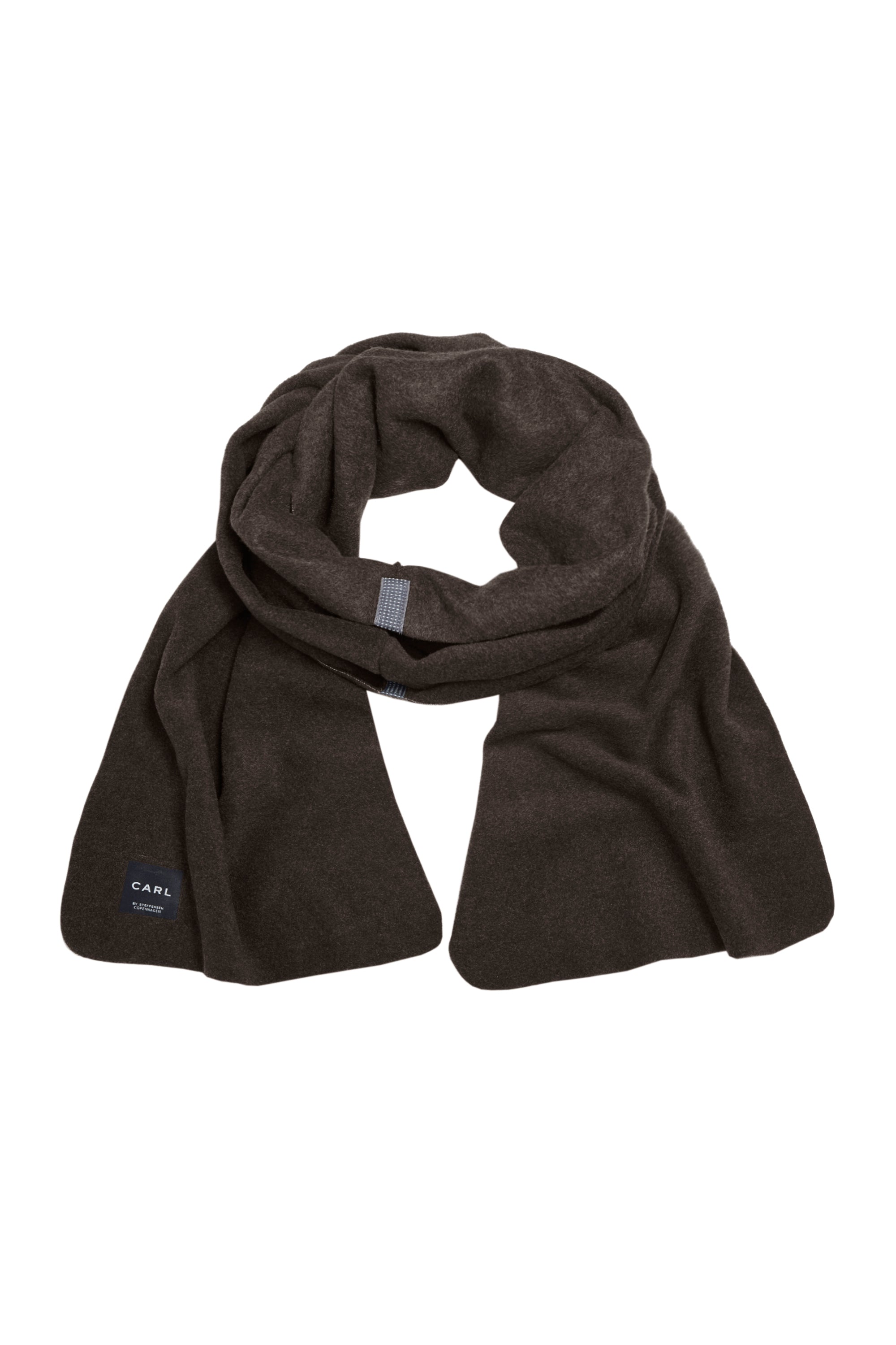 CARL BY STEFFENSEN COPENHAGEN SCHAL AUS WEICHEM FLEECE - 1004C SCARFS CHOKOLATE 844