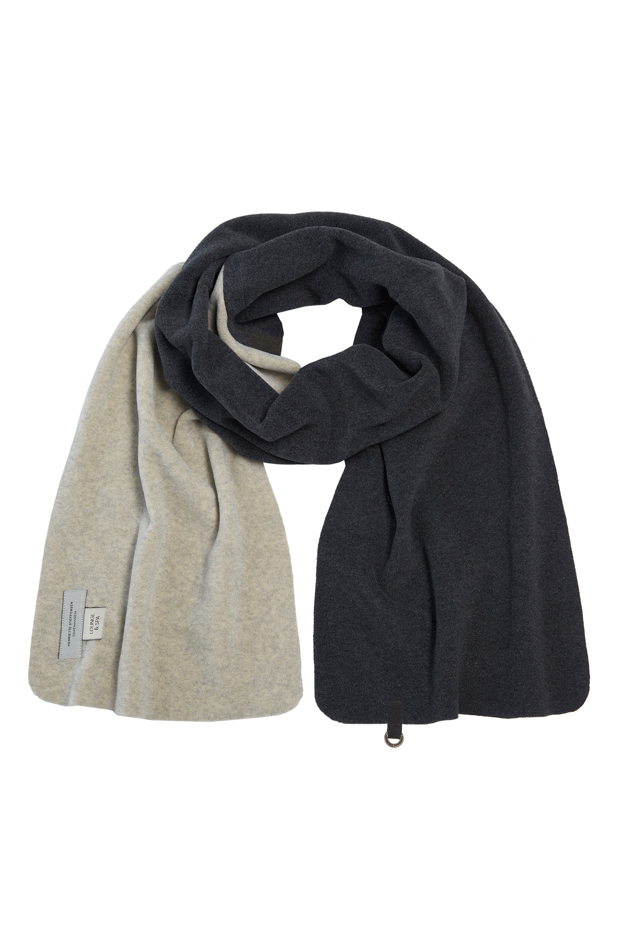 HENRIETTE STEFFENSEN COPENHAGEN SCHAL FRAUEN - 4085 L & S ACCESSORIES SOFT BLACK/SAND 452