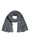 SCHAL MIT FRANSEN - 4077 - GREY