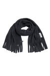 SCHAL MIT FRANSEN - 4077 - SOFT BLACK