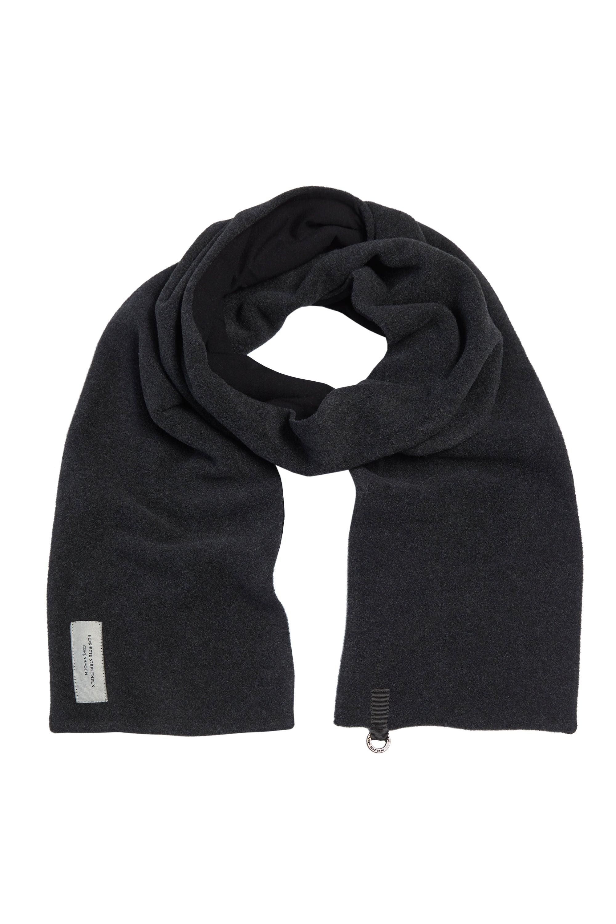 HENRIETTE STEFFENSEN COPENHAGEN SCHAL MIX - 4080 SCARFS BLACK/SOFT BLACK 923