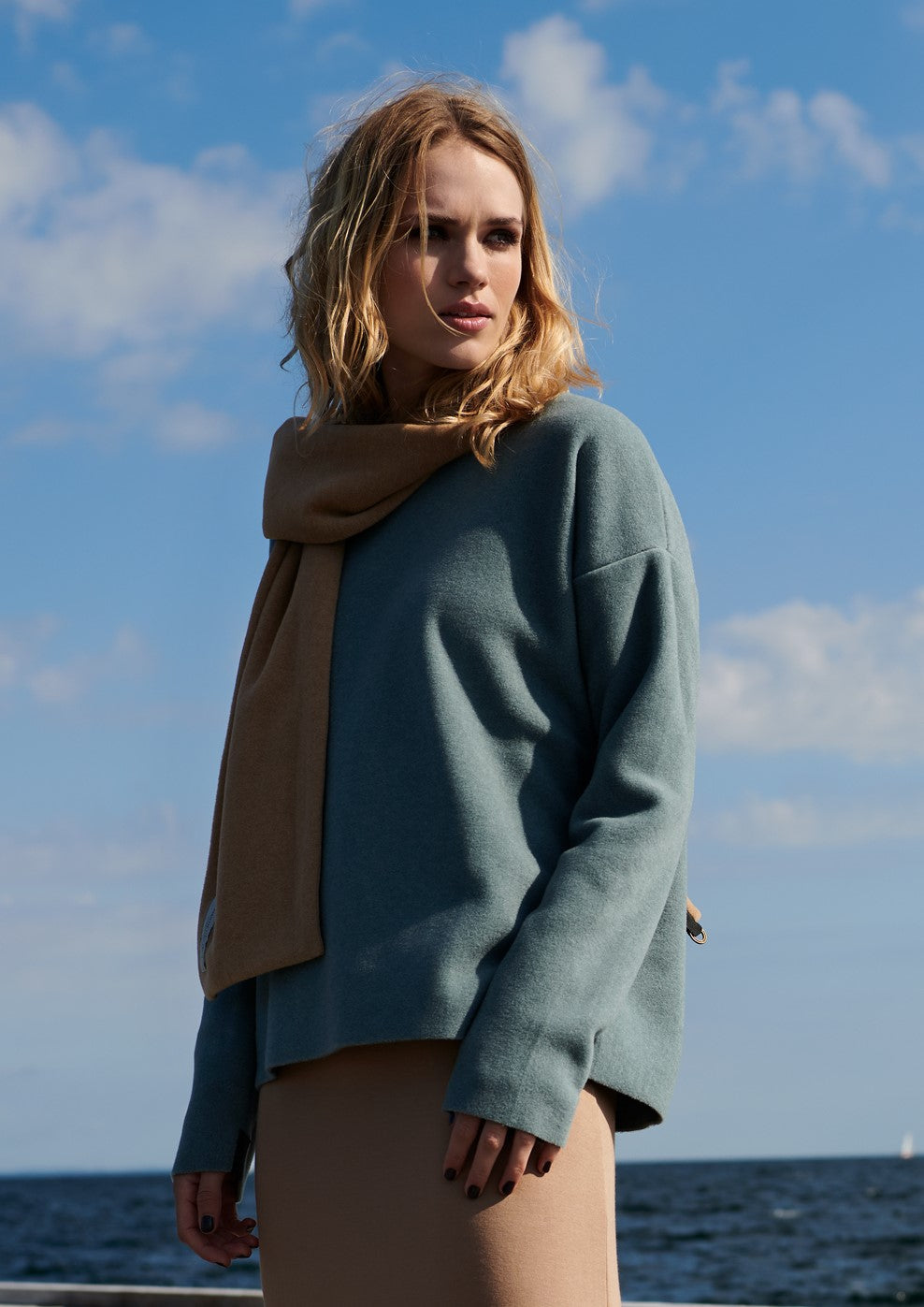 HENRIETTE STEFFENSEN COPENHAGEN SCHAL MIX - 4080 SCARFS CAMEL/CAMEL 819