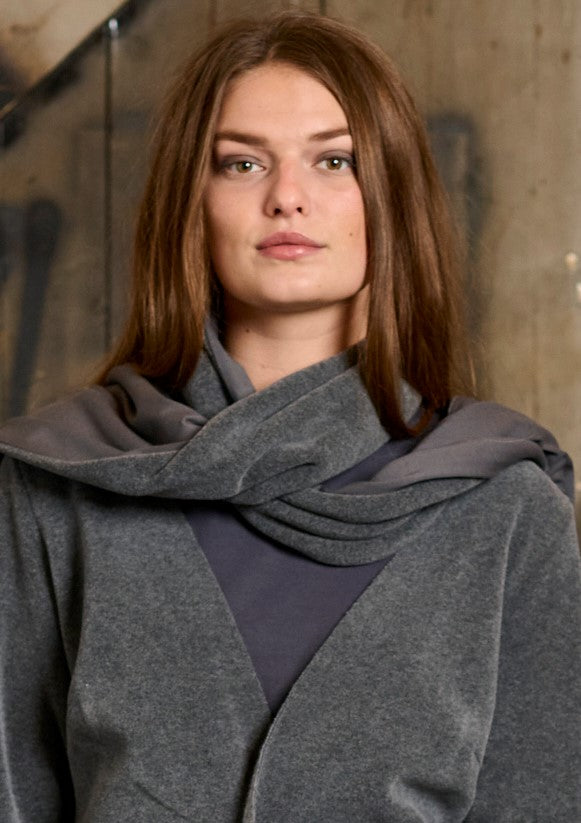 HENRIETTE STEFFENSEN COPENHAGEN SCHAL MIX - 4080 SCARFS GREY/GREY 649