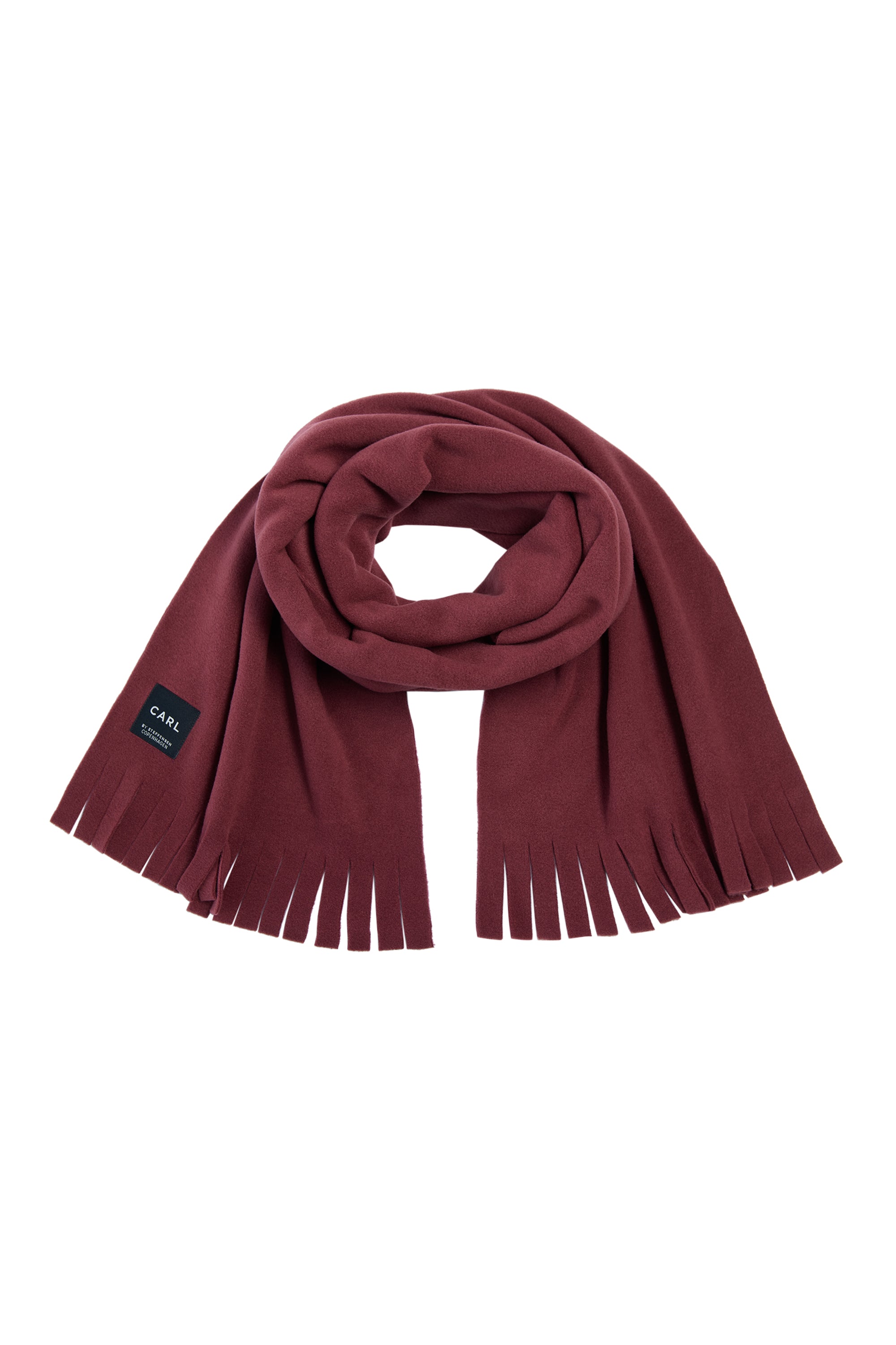 CARL BY STEFFENSEN COPENHAGEN SCHAL M/ FRANSEN - 1006C SCARFS BORDEAUX 474