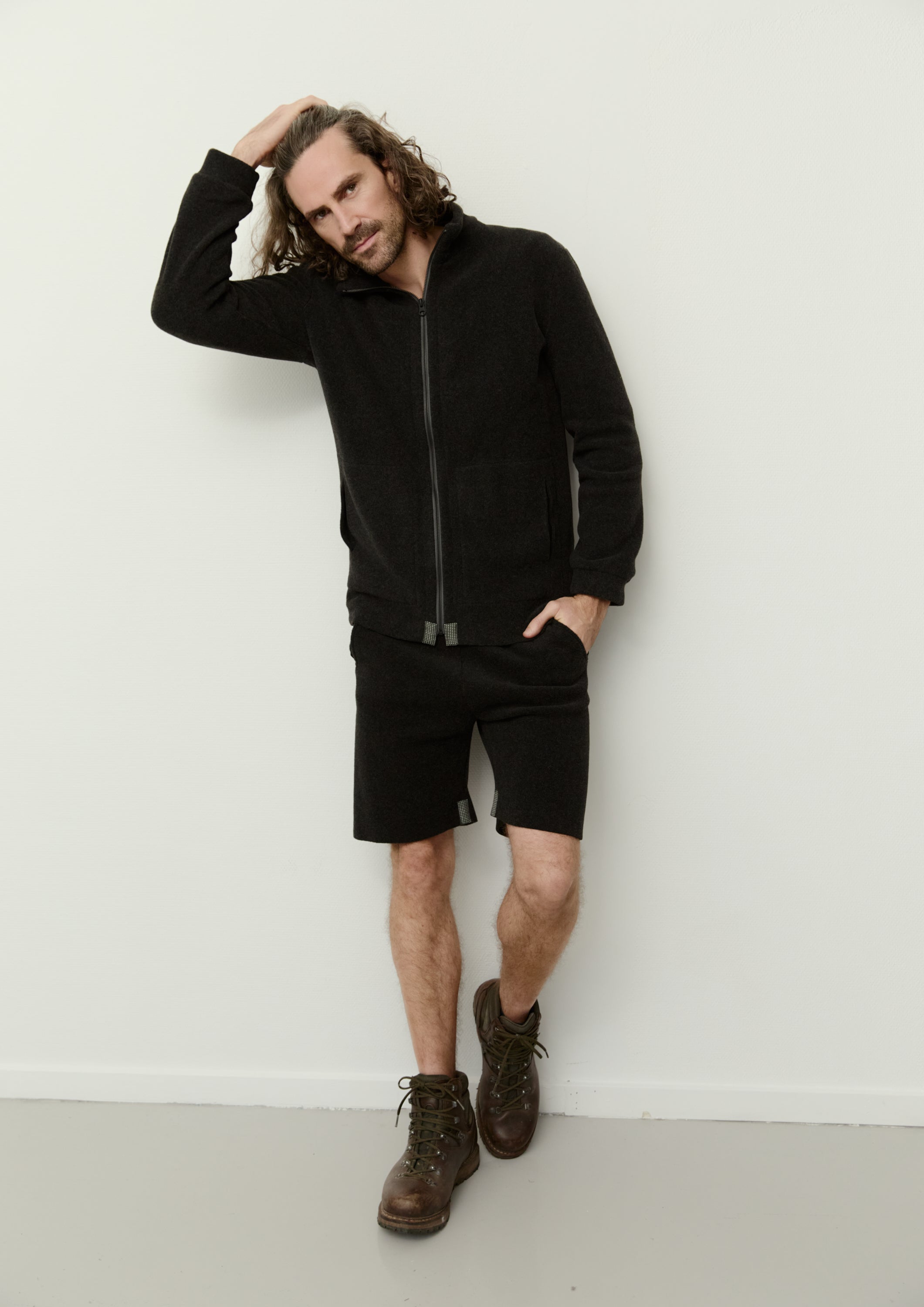 CARL BY STEFFENSEN COPENHAGEN SHORTS - 1011C BUKSER SOFT BLACK 914
