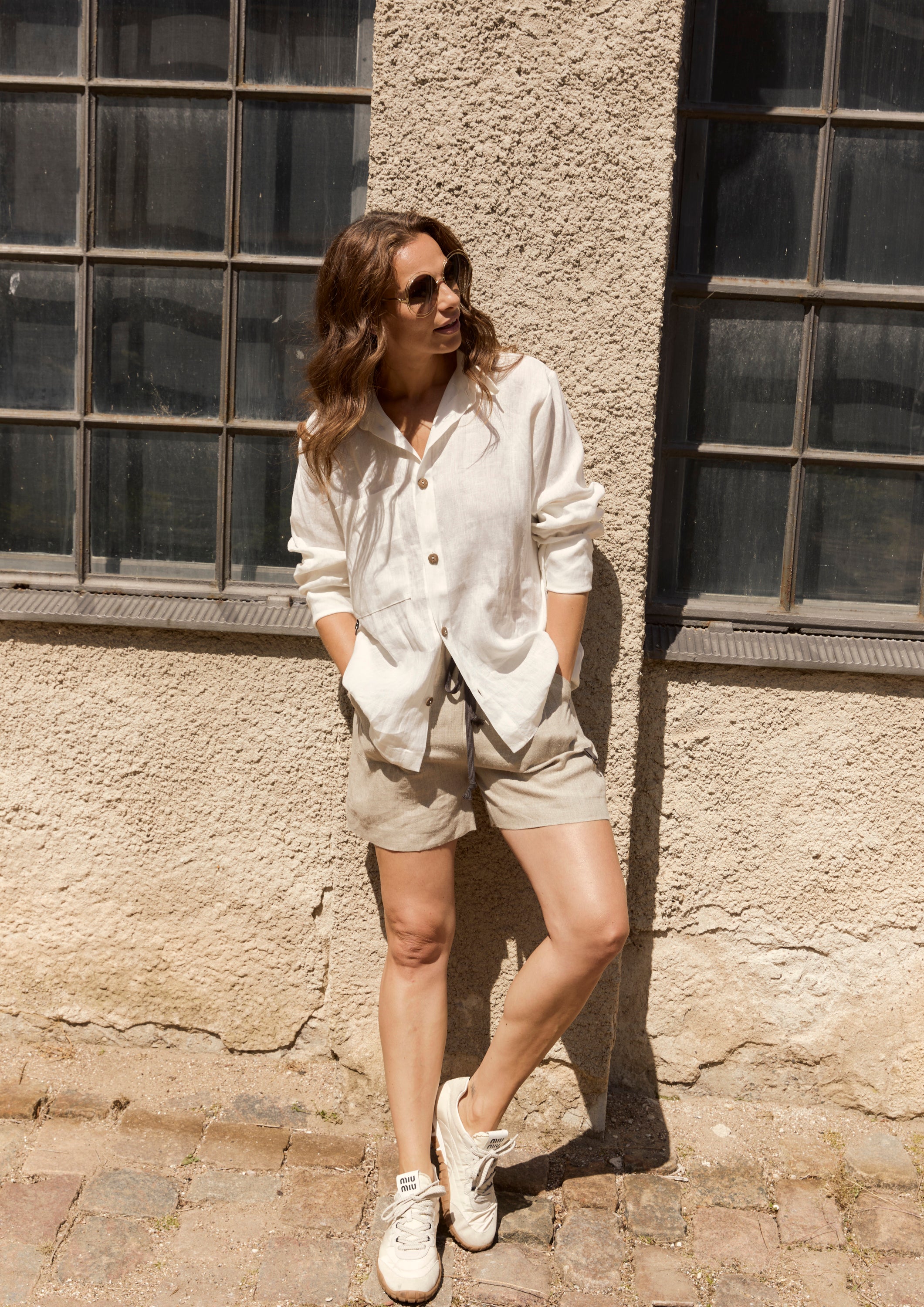 HENRIETTE STEFFENSEN COPENHAGEN SHORTS - 82003 BUKSER NATURE 446