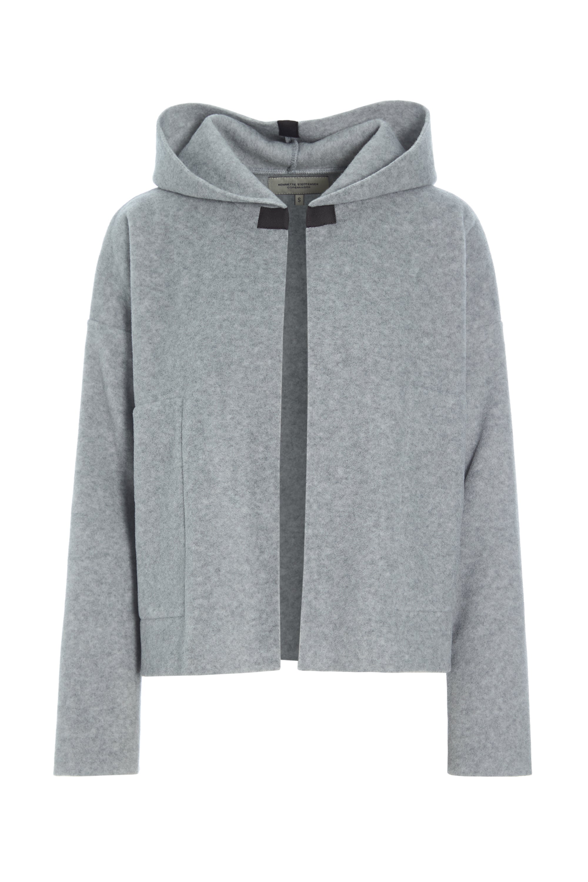 HENRIETTE STEFFENSEN COPENHAGEN SPORTY CARDIGAN - 7158 CARDIGANS LIGHT GREY 876