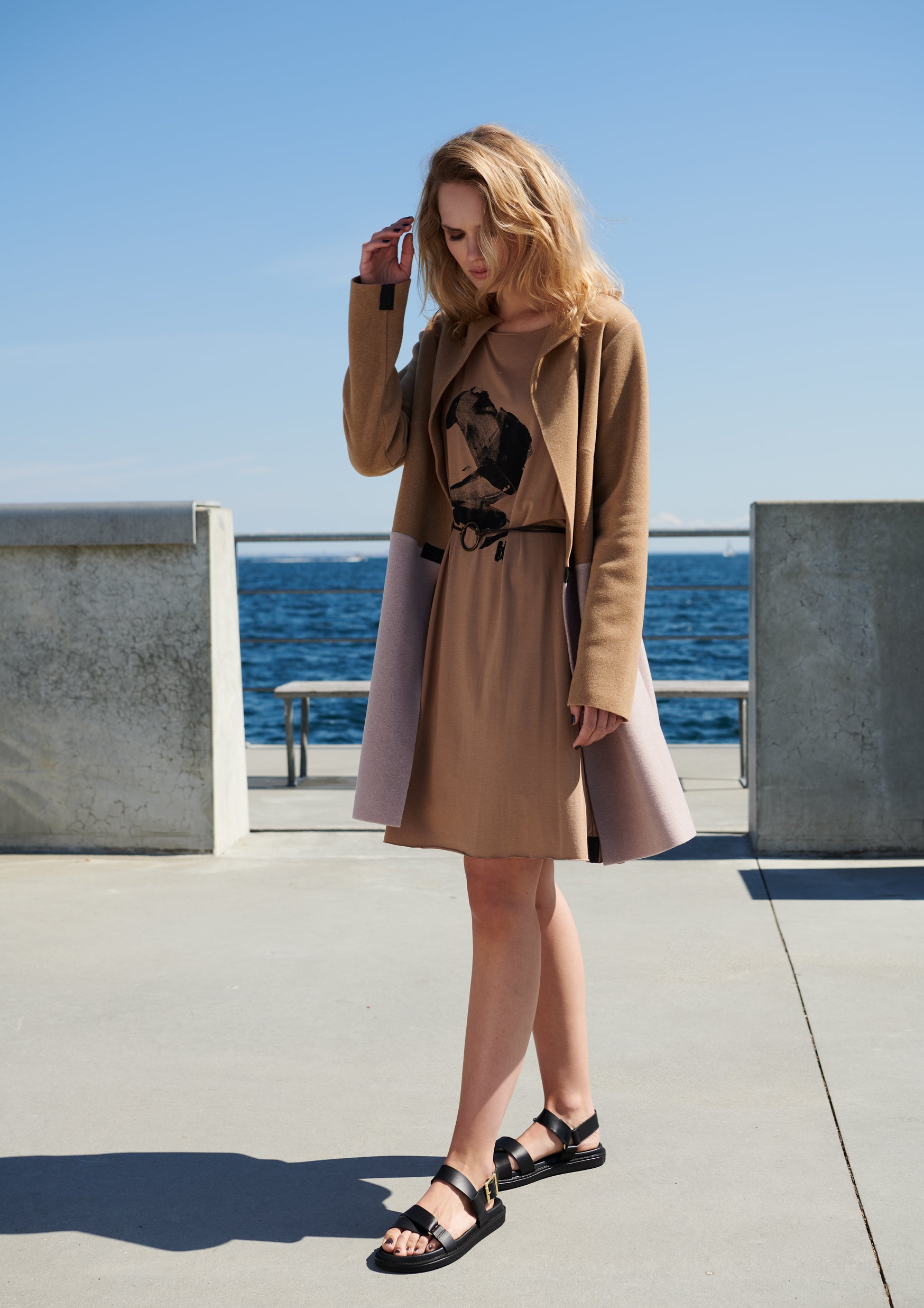 HENRIETTE STEFFENSEN COPENHAGEN STRANDKLEID - 98034 KJOLER CAMEL 815