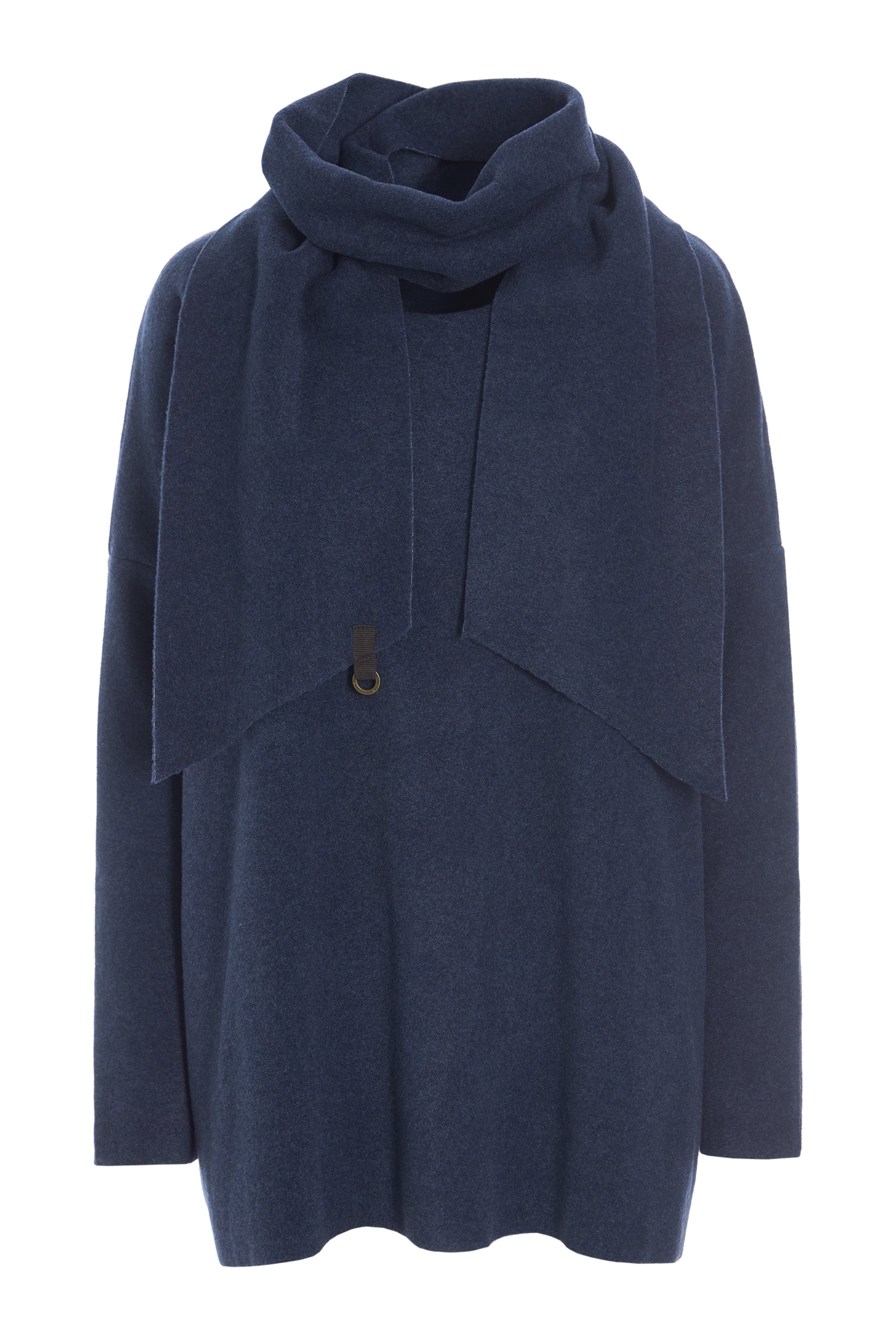 HENRIETTE STEFFENSEN COPENHAGEN SWEATER MIT SCHAL - 1338 BLUSER DENIM 767