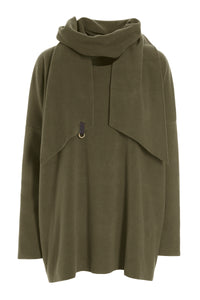 SWEATER MIT SCHAL - 1338 - MOSS