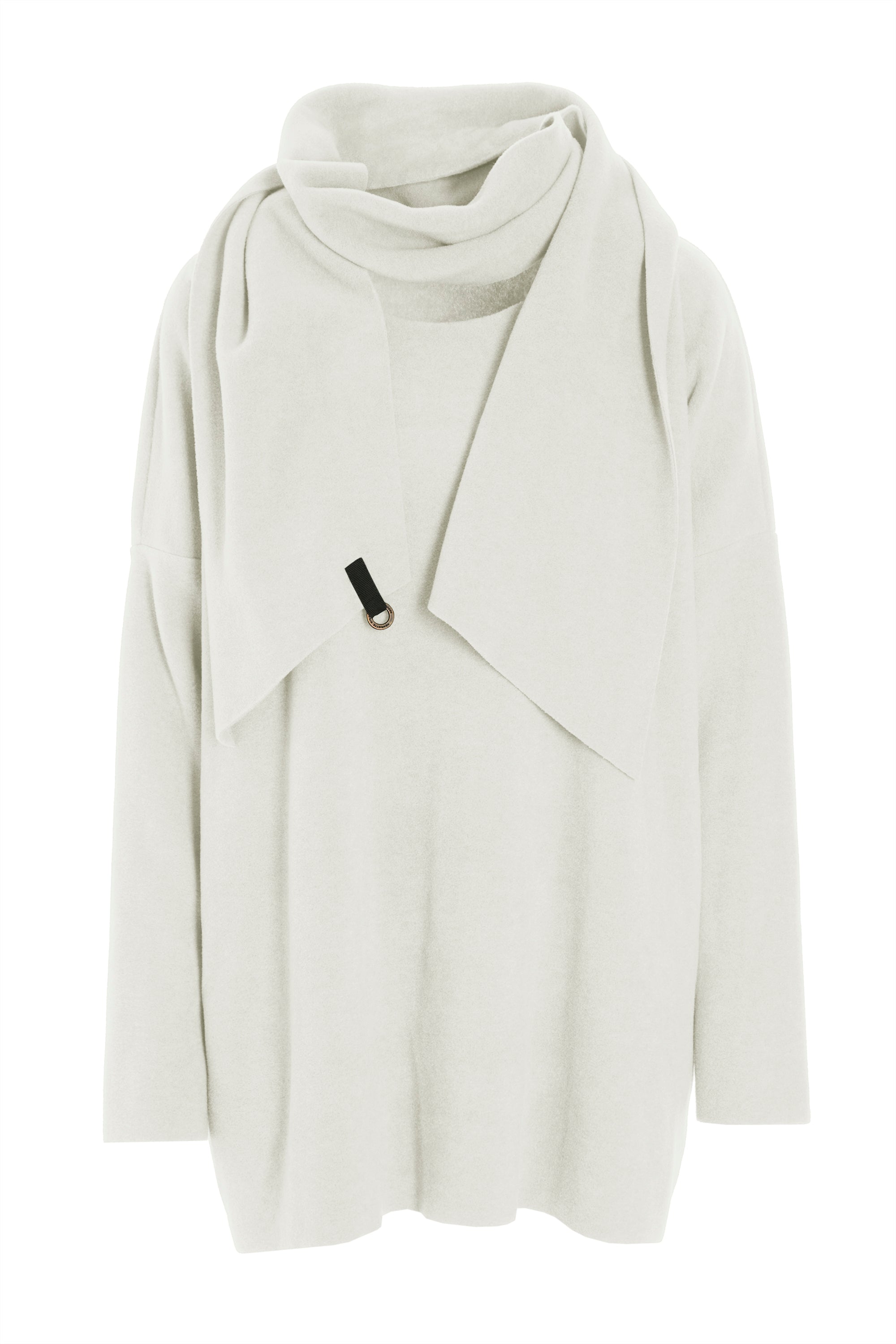 HENRIETTE STEFFENSEN COPENHAGEN SWEATER MIT SCHAL - 1338 BLUSER OFF WHITE 802