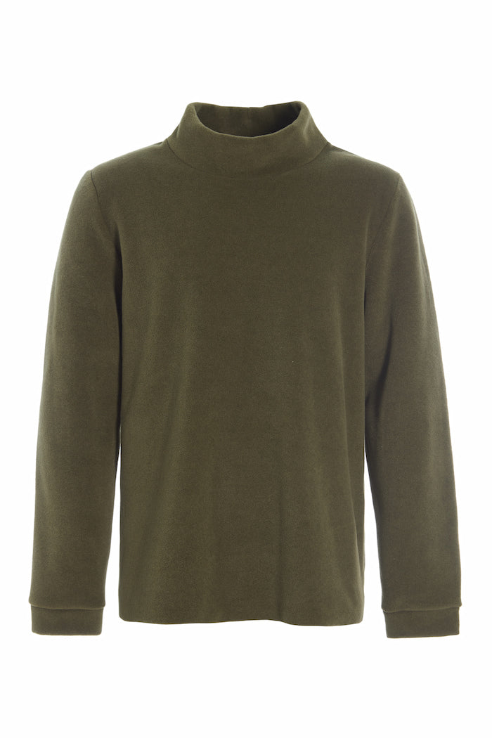 CARL BY STEFFENSEN COPENHAGEN SWEATER M/ HOHEM KRAGEN - 1031C BLOUSES & SWEATERS MOSS 611