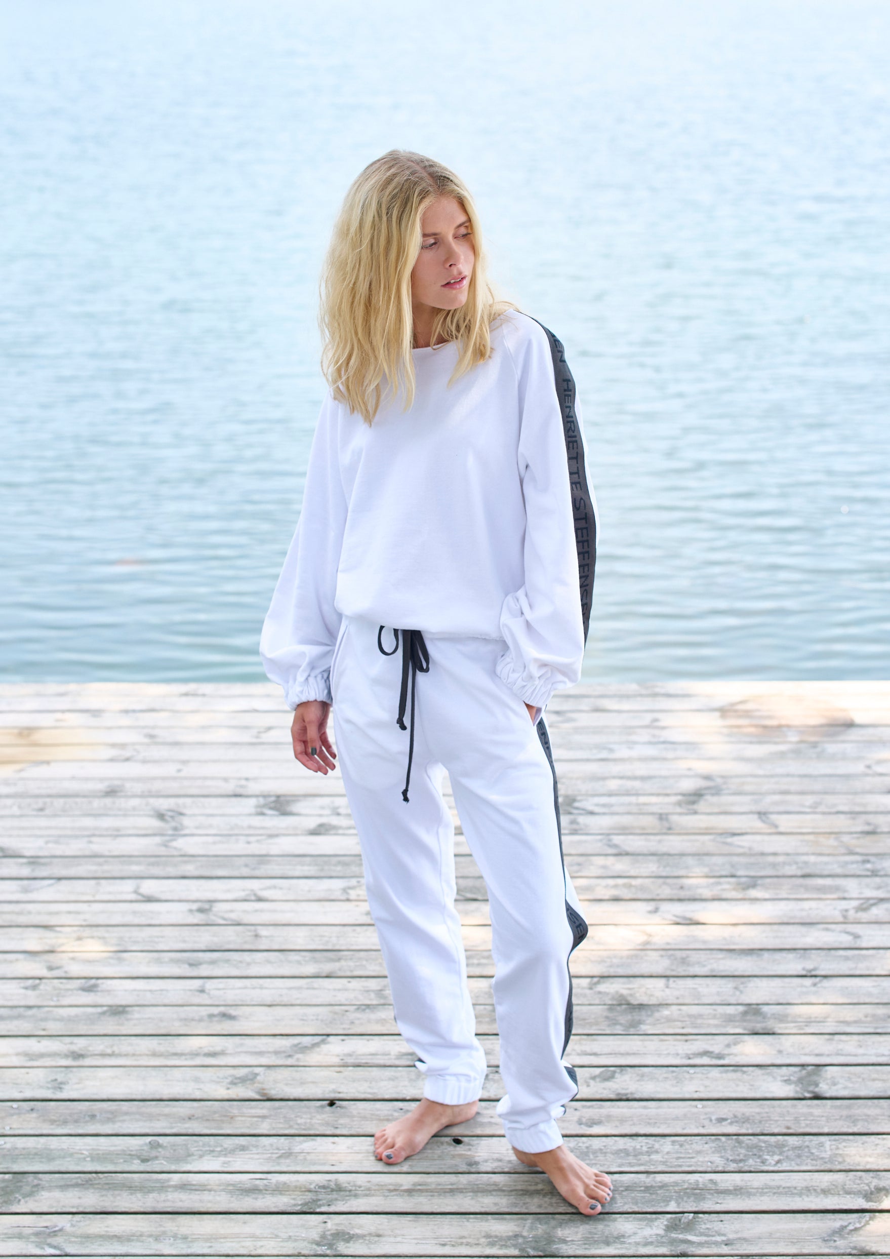 HENRIETTE STEFFENSEN COPENHAGEN SWEAT HOSEN - 72302 BUKSER WHITE 816
