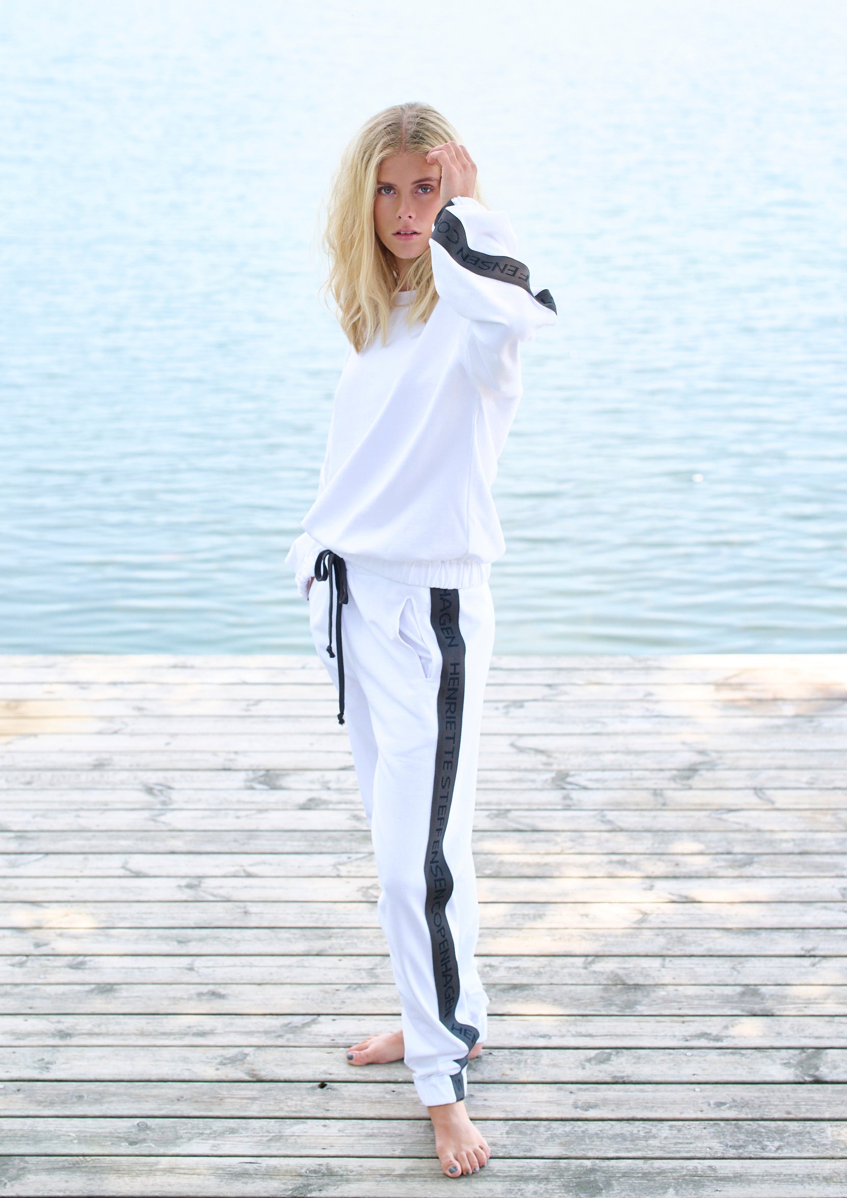 HENRIETTE STEFFENSEN COPENHAGEN SWEAT HOSEN - 72302 BUKSER WHITE 816