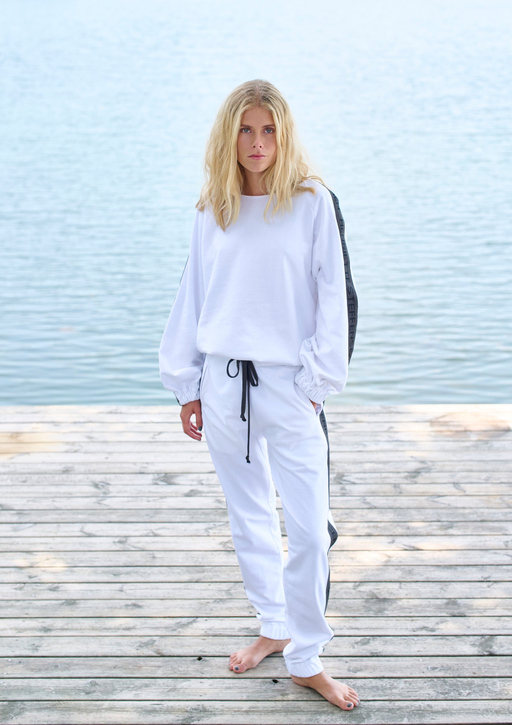 HENRIETTE STEFFENSEN COPENHAGEN SWEAT HOSEN - 72302 BUKSER WHITE 816