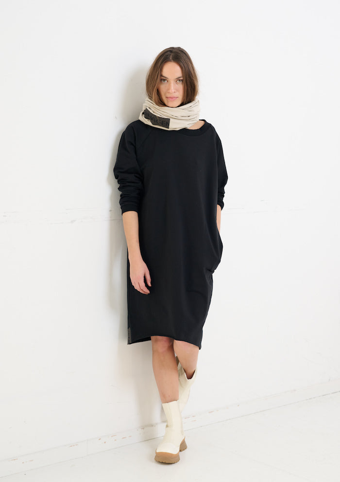 HENRIETTE STEFFENSEN COPENHAGEN SWEAT KLEID - 73004 KJOLER BLACK 900
