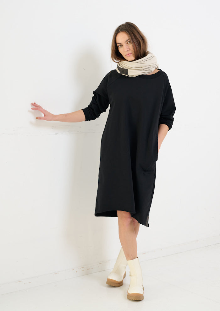 HENRIETTE STEFFENSEN COPENHAGEN SWEAT KLEID - 73004 KJOLER BLACK 900