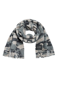 Schal mit klassischen Fransen - 1006CP - CAMOUFLAGE