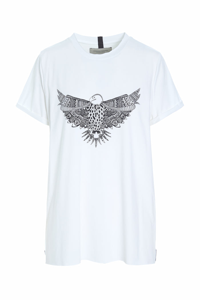 HENRIETTE STEFFENSEN COPENHAGEN T-SHIRT EAGLE - 96089 T-SHIRTS WHITE 816