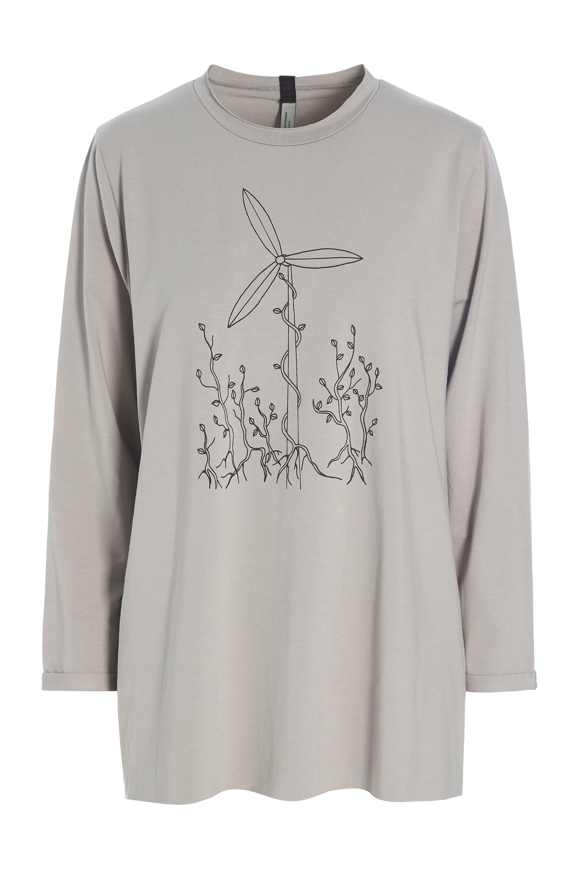 HENRIETTE STEFFENSEN COPENHAGEN T-SHIRT FREEDOM DRUCK - 96074 BLUSER SAND 805