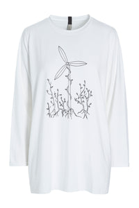 T-SHIRT FREEDOM DRUCK - 96074 - WHITE