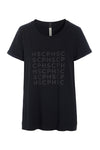 T-SHIRT LOGO PRINT - 96107 - BLACK