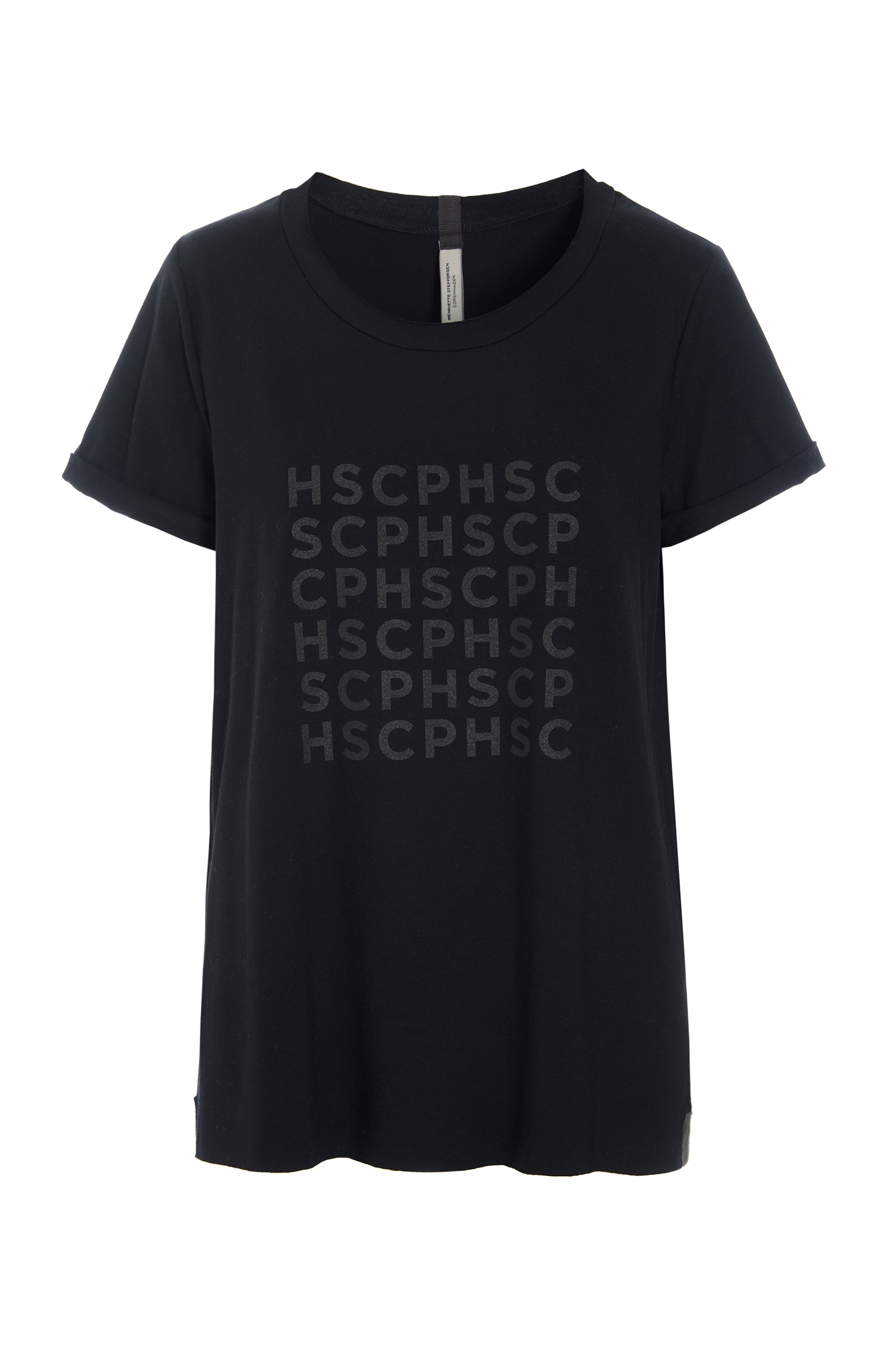 HENRIETTE STEFFENSEN COPENHAGEN T-SHIRT LOGO PRINT - 96107 T-SHIRTS BLACK 900