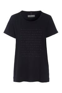 T-SHIRT MIT GRAFIKDRUCK - 96061 - BLACK