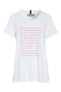 T-SHIRT MIT GRAFIKDRUCK - 96061 - WHITE