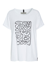 T-SHIRT MIT GRAFIKDRUCK - 96063 - WHITE